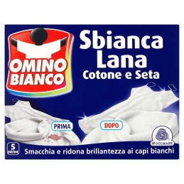 Omino Bianco, décolorer laine de coton et de soie