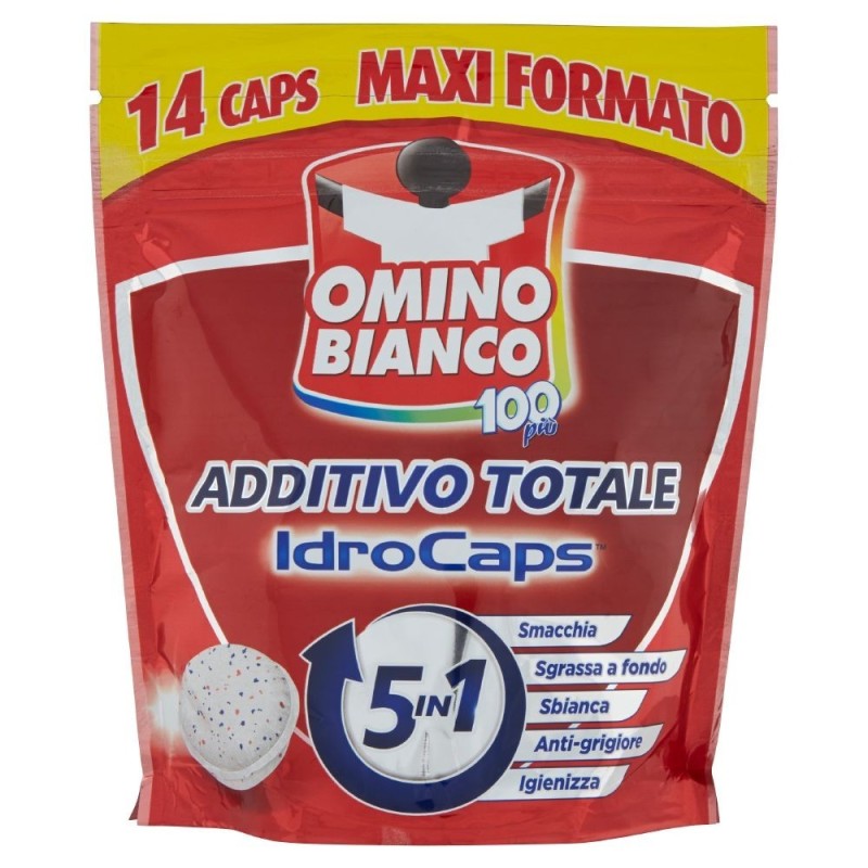 Omino Bianco, 100 más Aditivo total IdroCaps 5en1