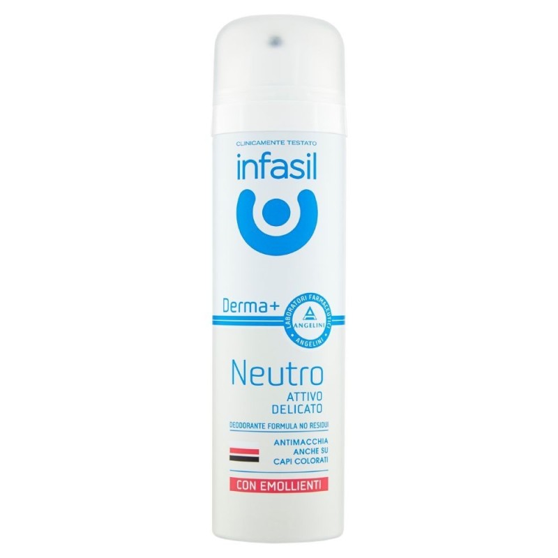 Infasil, Derma + Neutro Attivo Delicato deodorante spray, 150 ml