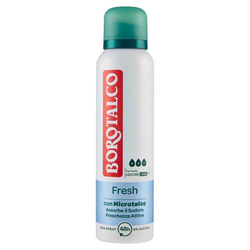 Borotalco, Fresh deodorante spray, 150 ml