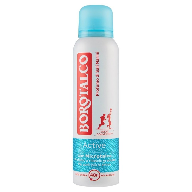 Talcum powder, sea salt Active