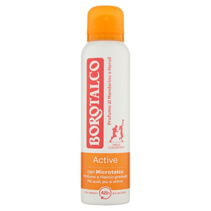 poudre de talc, de mandarine active et parfum néroli