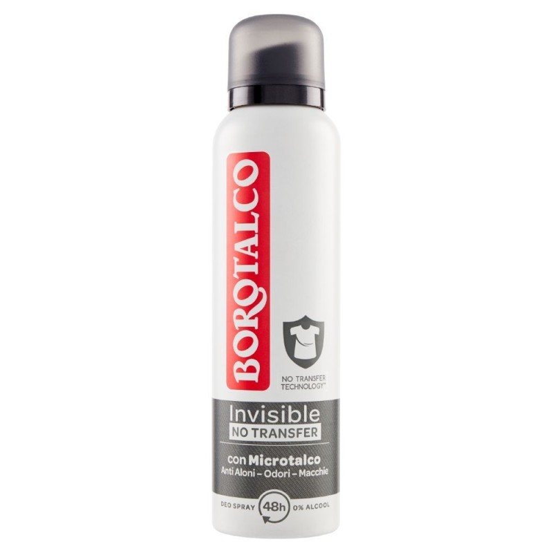 Borotalco, Invisible No Transfer deo spray, 150 ml