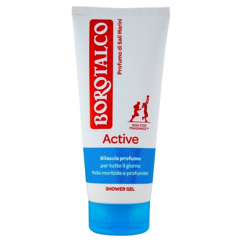 Borotalco, Active shower gel profumo di sali marini, 200 ml