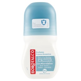 Borotalco, Invisible No Transfer profumo fresco oceanico deo roll on, 50 ml