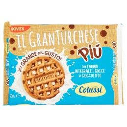 Colussi, Il GranTurchese Più con farina integrale e gocce di cioccolato, 600 g