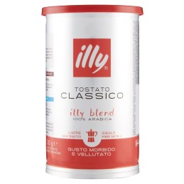 Illy, café molido tostado clásico para moka, 200 g