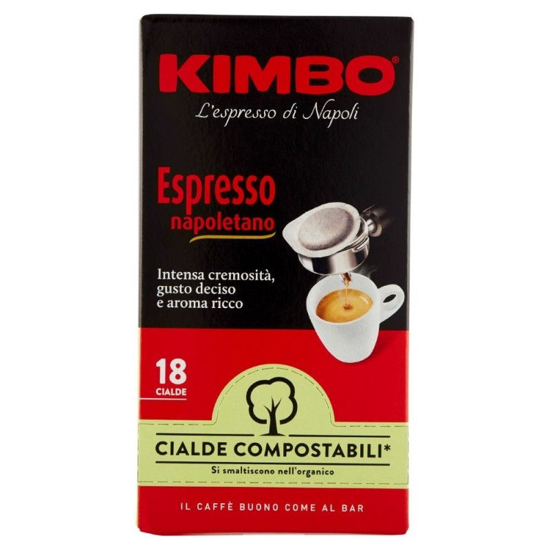 Kimbo, Espresso napoletano, 18 cialde, 125 g - Acquistalo online 