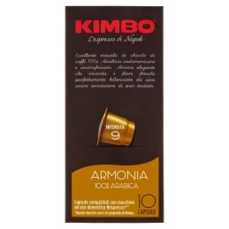 Kimbo, Espresso Armonia 100% Arabica, 10 capsule, 55 g