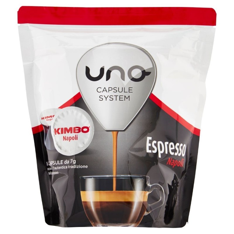 Kimbo, Uno Capsule System Espresso Napoli, 16 Kapseln, 112 g