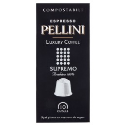 Pellini, Supreme Luxury Coffee 100% Arabica, 10 capsules, 50 g