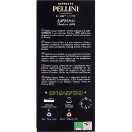 Pellini, Supreme Luxury Coffee 100% Arabica, 10 capsules, 50 g