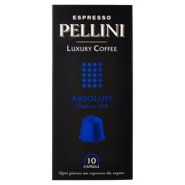 Pellini, Café expresso de luxe Absolu 100% Arabica, 10 Capsules, 50 g