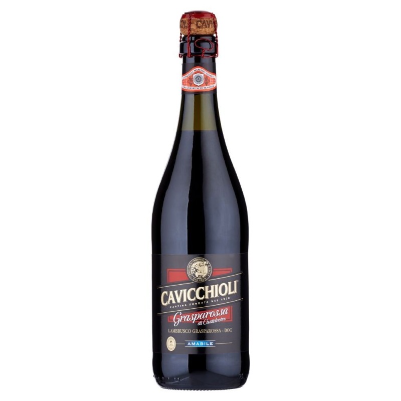 Cavicchioli, Lambrusco Grasparossa di Castelvetro DOC sucré 75 cl