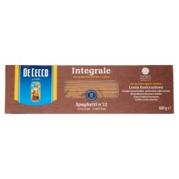 De Cecco, Spaghetti n. 12, pasta di semola integrale di grano duro, 500 g