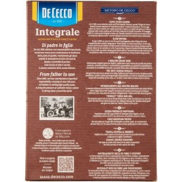 De Cecco, Fusilli n. 34, pasta di semola integrale di grano duro, 500 g