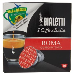 Bialetti, I Caffè d'Italia Roma Sabor intenso, 16 cápsulas, 112 g