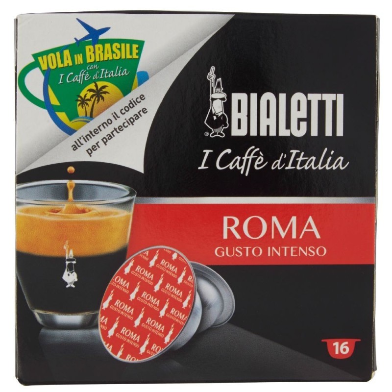 Bialetti, I Caffè d'Italia Roma Intensiver Geschmack, 16 Kapseln, 112 g