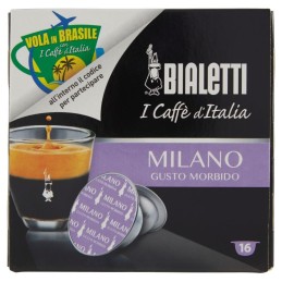 Bialetti, I Caffè d'Italia Milano sabor suave, 16 cápsulas, 112 g