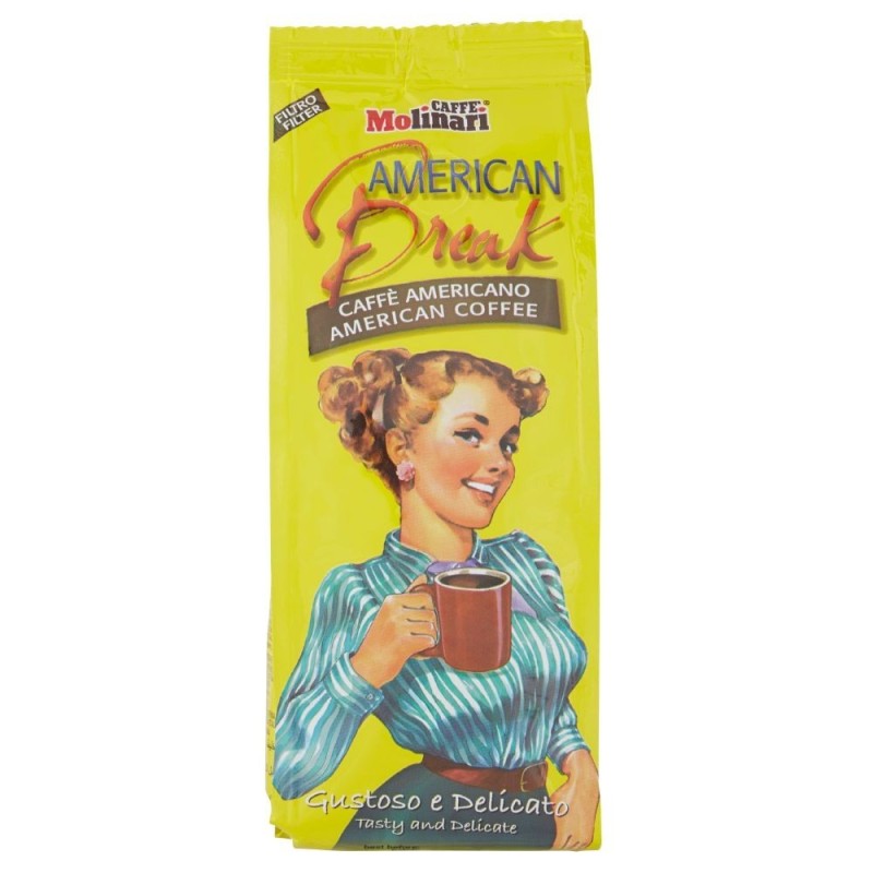 Molinari coffee, American Break, 250 g