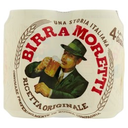 Moretti, cerveza, 4x33 cl