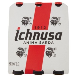 Ichnusa, cerveza, 6x33 cl