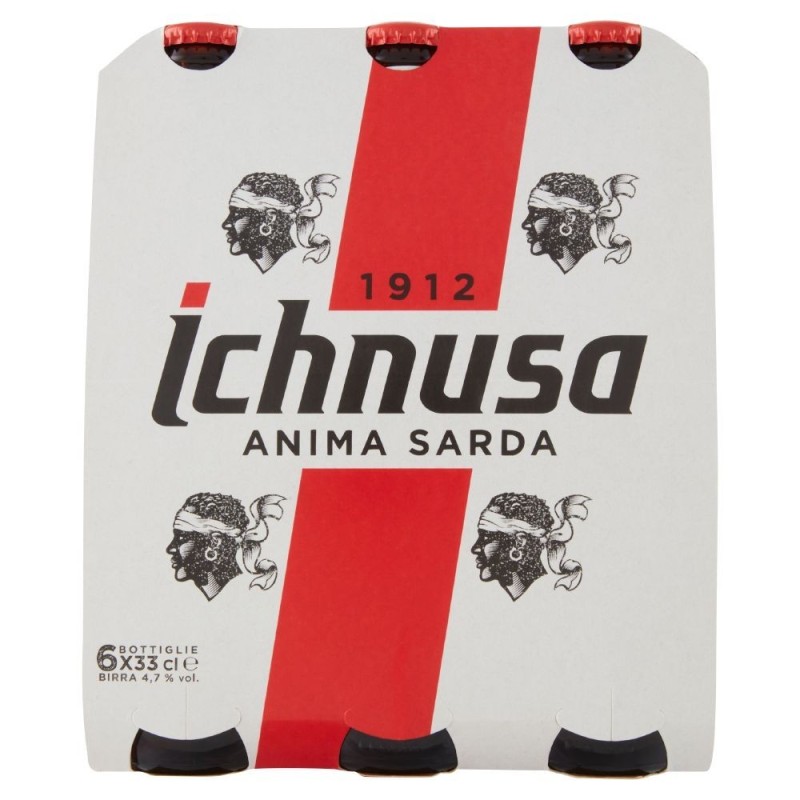 Ichnusa, bière, 6x33 cl