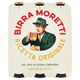 Moretti, Ricetta Originale birra, 6x33 cl