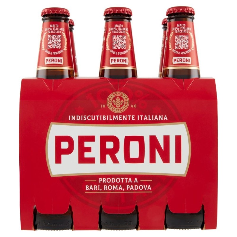 Peroni, cerveza, 6x33 cl