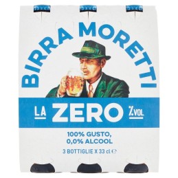 Moretti, Zero beer, 3x33 cl