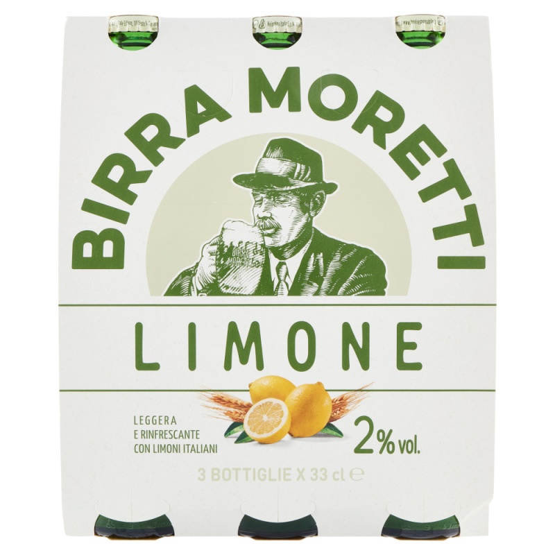 Moretti, Bière au citron, 3x33 cl