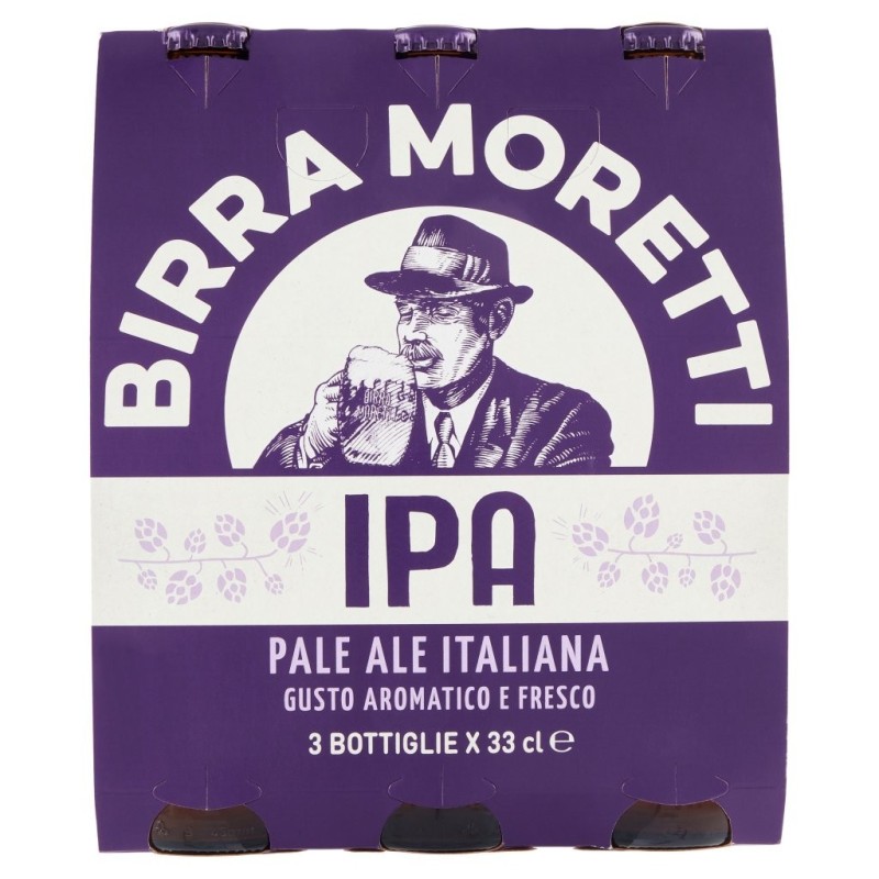 Moretti, bière Ipa, 3x33 cl