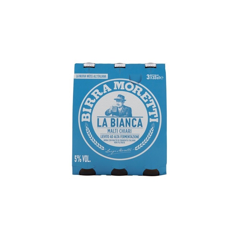 Moretti, La Bianca birra, 3x33 cl