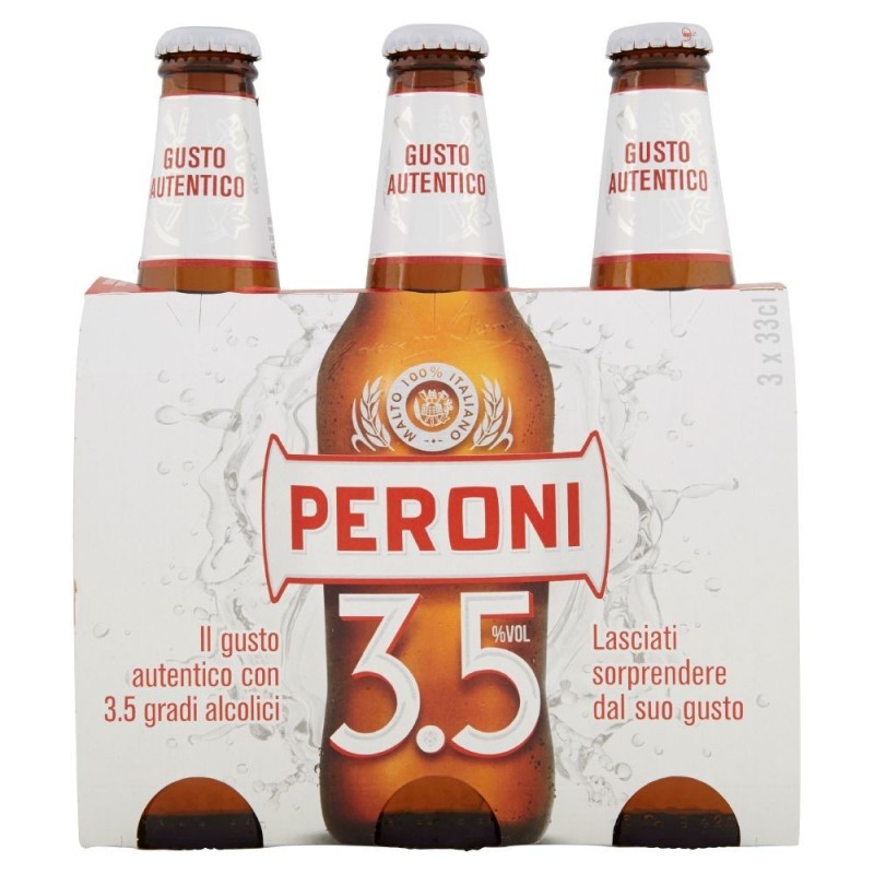 Peroni, 3.5 bière, 3x33 cl