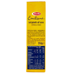 Barilla Emilian Garganelli à l'oeuf 250g - Achetez-le sur SaealianFood.com