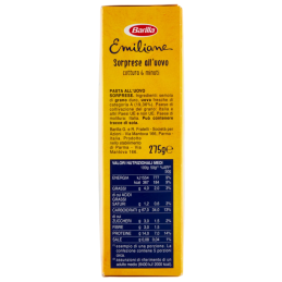 Barilla Emilian Egg Pasta Egg surprises 275G - Achetez-le sur SaealianFood.com