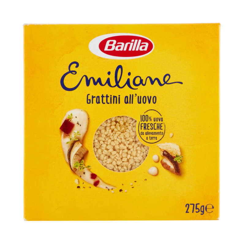 Barilla Emiliane Pasta all'uovo Grattini all'uovo 275g - acquistalo su SAEITALIANFOOD.COM