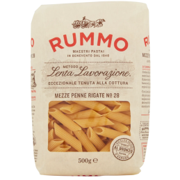 Rummo Mezze Penne Rigate Nr. 28 500 g - Kaufen Sie es auf saeistianfood.com