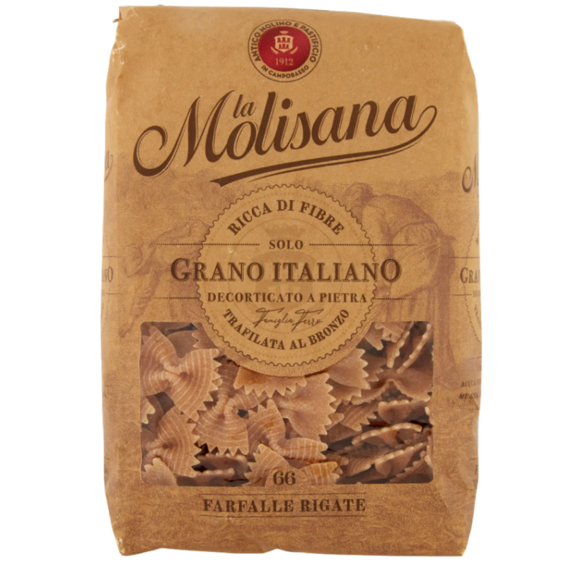 L'intégrale Molisana 66 Rigarate Papillons 500 g - Achetez-le sur saealianfood.com