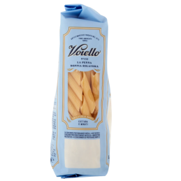 VOIELLO PASTA LA Double Rigatura Pen n ° 152 Aureo 100% Bronze italien Bronze 500G - Achetez-le sur Saealianfood.com