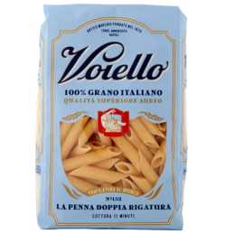 VOIELLO PASTA LA Double Rigatura Pen n ° 152 Aureo 100% Bronze italien Bronze 500G - Achetez-le sur Saealianfood.com