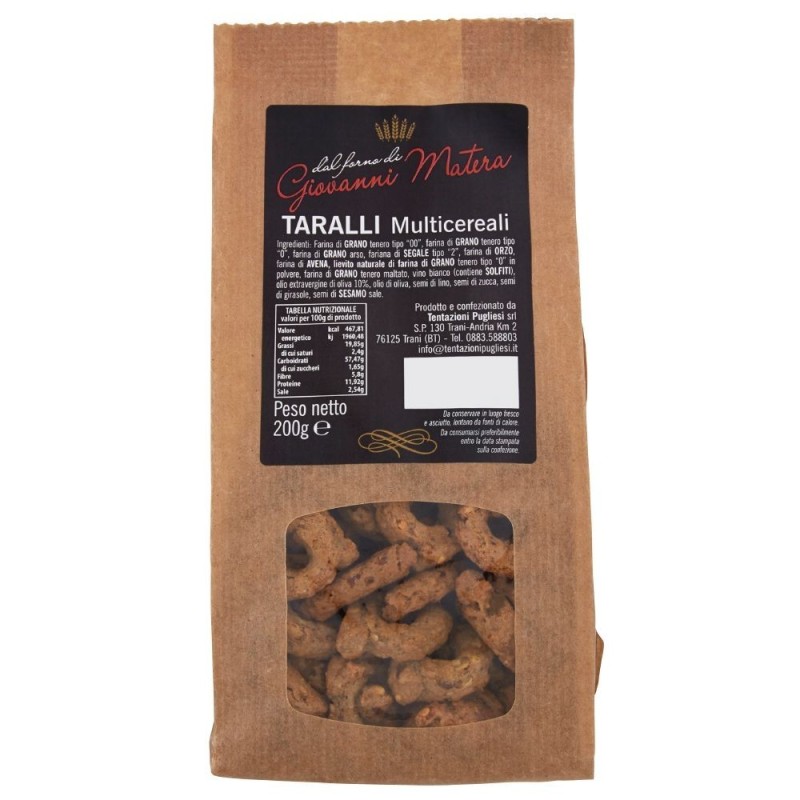 Giovanni Matera, taralli multigrain, 200 g