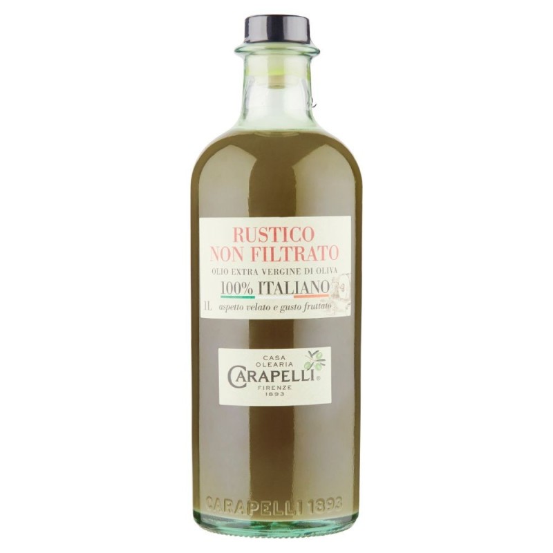 Carapelli, aceite de oliva virgen extra sin filtrar Rustico, 1 l