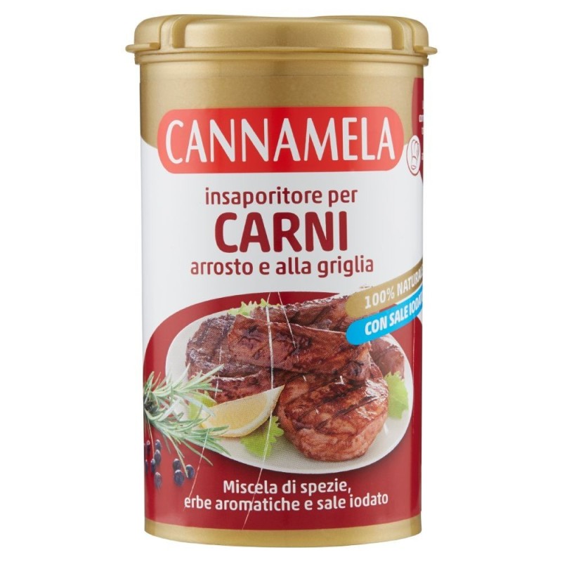 Cannamela, condimento para carnes asadas y a la brasa, 90 g