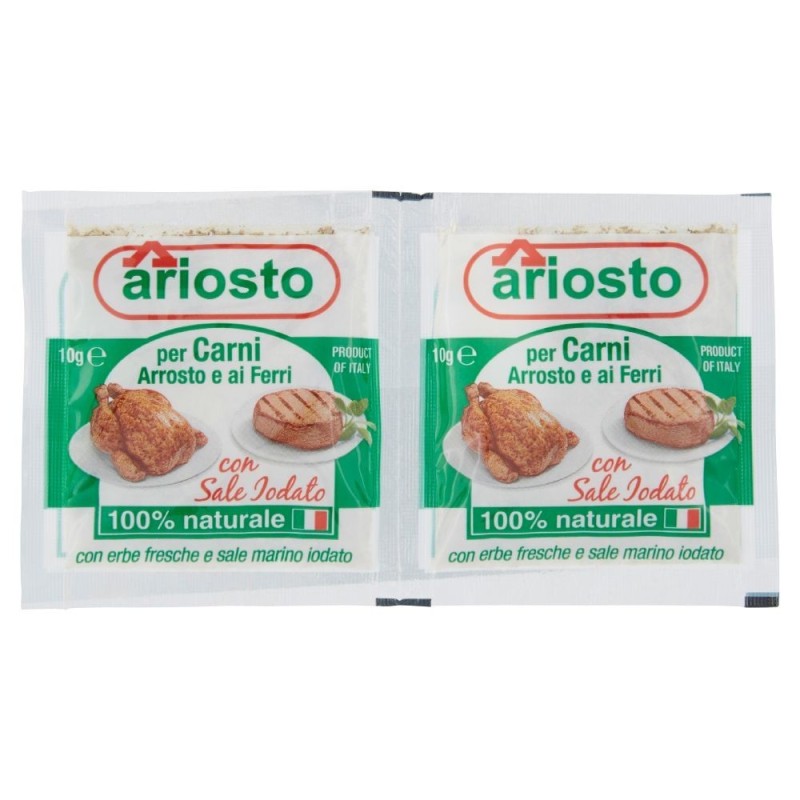 Ariosto, insaporitore per carni arrosto e ai ferri, 2x10 g