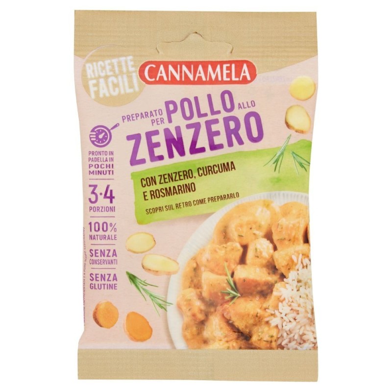 Cannamela, jengibre preparado de pollo, 30 g