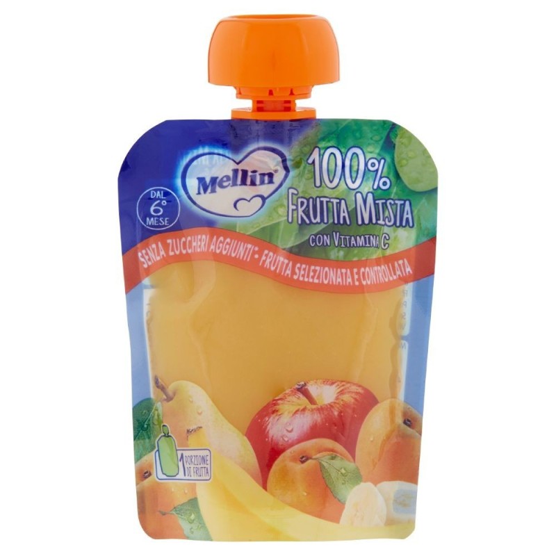 Mellin, 100% fruits mélangés avec de la vitamine C