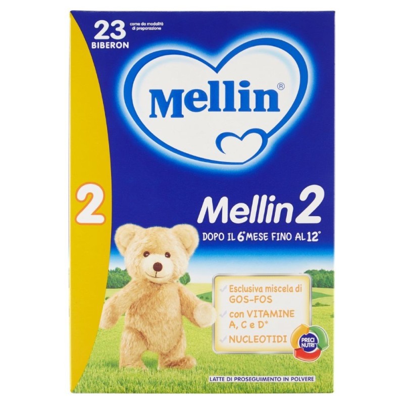 Mellin, Latte 2 in polvere, 800 g