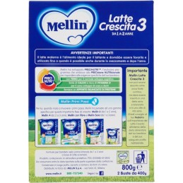 Mellin, Latte 3 in polvere, 800 g