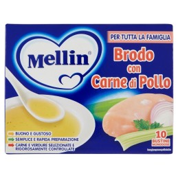 Mellin, Brodo con carne di pollo